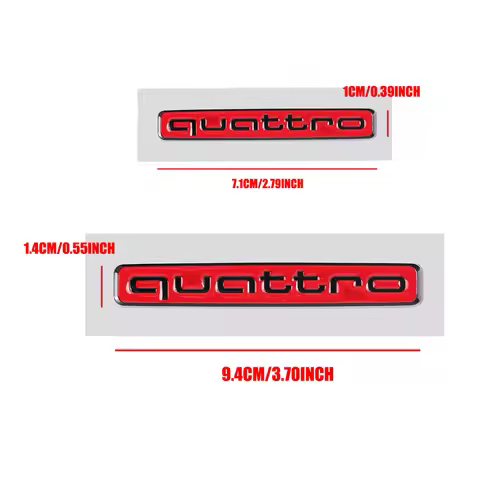 3D Metal QUATTRO Emblem Car Decoration Sticker Auto Accessories Valve Cap For Quattro For Audi sline