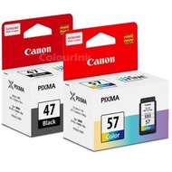 Canon PG-47 Black CL-57 Color Ink Cartridge ( PIXMA E400 E410 E460 E470 E480 E4270 E3170 )