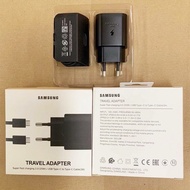 อะแดปเตอร์ชาร์จในรถยนต์ Samsung Type C 25W แท่นชาร์จผนังชาร์จเร็วสุดๆ EP-TA800 3A USB C ถึง USB C สำ