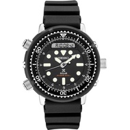 SNJ025 Hybrid Dive Watch for Men - Prospex - Solar, with Black Dial, Lightweight Matte Black Case, a