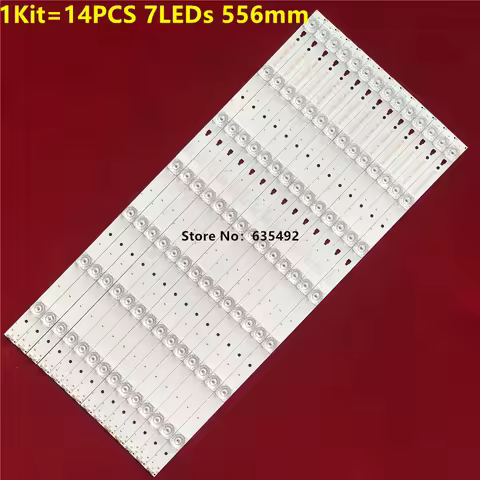 14pcs LED Backlight strip 7 lamp LED55D7-01(A) LED55D7-01(B) for Haier 55"TV LE55A7100L LE55M36S LE5