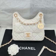 香奈兒Chanel 25s 小號 天貓精靈 白色 牛皮