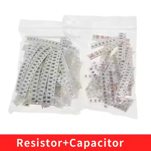 1150Pcs SMD 1206 (0Ω-10MΩ) 50 Value Resistor Assorted kit and (2.2pf-1uf) 40 Value Capacitor kit