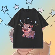 T-ShirtS-5xl Moo Deng Thai Bouncy Pig Cute Hippo T-ShirtS-5XL