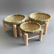 Creative Bamboo Woven Products Bamboo Sieve Bamboo Basket Storage Basket Fruit Basket Snack Tray Agr