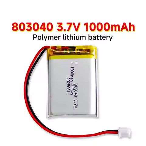 3.7V 803040 1000mAh LIPO Batteries 803040 Lithium Li-Ion Polymer Battery for Remote Control iPod Blu