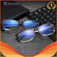 iRemax Computer Glasses แว่นกรองแสง แว่นคอมพิวเตอร์ กรองแสงสีฟ้า Blue Light Block กันรังสี UV, UVA, UVB กรอบแว่นตา Rectangle Style รุ่น Blue-3028