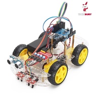 Compatible Arduino uno Smart Car Robot Kit Ultrasonic Tracking Obstacle Avoidance Car Programming Ki