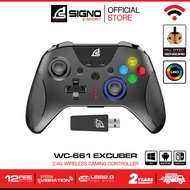SIGNO E-Sport 2.4G Wireless Gaming Controller รุ่น EXCUBER WC-661 (จอยเกม)