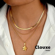 Women's Necklace Simple Unique Multipurpose Gold Pearl Flower Necklace Accessories F493