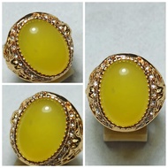 Batu Cincin Akik Sungai Dareh Kuning Ada Seratnya