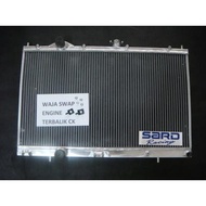 39395 CK  - Sard aluminum radiator Evo 456 4g93 Mivec GSR CK terbalik swap waja / Gen2 / Neo triple layer 3 rows / layer