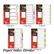 Paper Index Divider | 11 HOLES INDEX DIVIDER SUITABLE FOR RING FILE | A4 Index Divider | 分隔纸