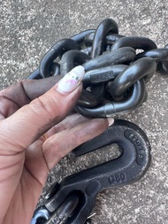 โซ่อัลลอย โซ่G80 10มิล6เมตร โซ่รอก โซ่ลาก โซ่ยก รุ่นตะขอสลัก