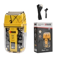 WMARKs new NG-995 transparent body titanium plated blade head reciprocating USB shaver Electric mens