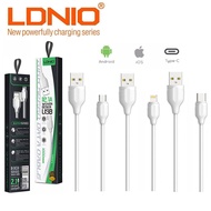 LDNIO LS371 High Speed Data Cable 2.1A Woven Design (Micro/Lightning/Type-C)
