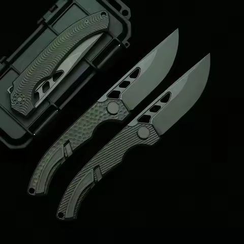 2026 New BRB4 XL N690 Steel Ceramic Bearing Titanium Alloy Handle Folding Knife Outdoor Camping Kitc
