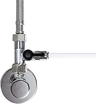 Shut-off Valve Adapter T-Piece 3/8 Inch Male Thread x Various Sizes x 3/8 Inch Nut Inch for Water Fi