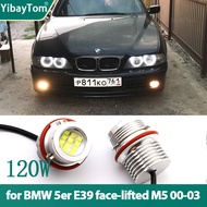 CANbus LED Angel Eyes Marker Lights Bulbs Error Free White for BMW 5 series E39 M5 face-lifted 520i 
