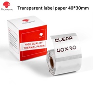 Phomemo Multi-Purpose Clear Self-Adhesive Label for Phomemo M200 Label Printer