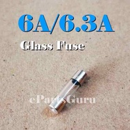 6A 6.3A Glass Tube Fuse 5x20mm