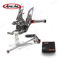 Arashi CNC Adjustable Footrest Rearset Foot Peg For HONDA CBR1000RR CBR 1000 RR 2004 - 2020 / CBR600