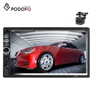 Podofo 7" 2Din Car MP5 Player BT Phone Link Car Radio 7018B + Rear View Camera