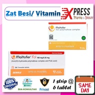 Xpress Maltofer Fol Chew Iron Tablets Folate Acid Maltover Vitamin Pregnancy