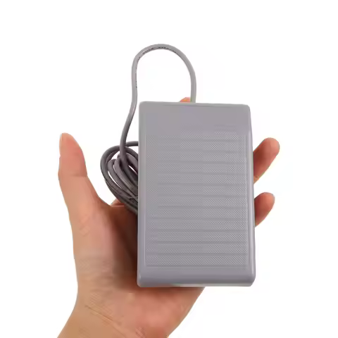 Nail Drill Foot Pedal Metal Housing Foot Operated Switch Pedal Control for Electric Nail File Salon 