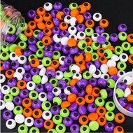 75g Halloween Edible Sprinkles - Candy Eyes Mix (White, Orange, Green, Purple), Perfect for Spooky C