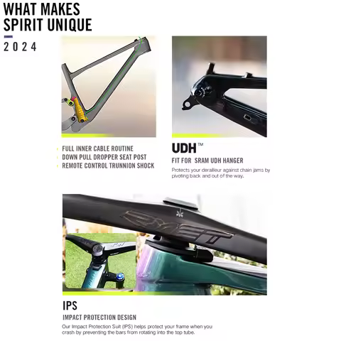 2025 Lexon Spirit 29er Carbon XC MTB Frame 148mm Boost T800/T1000 110mm Travel 38T 2.4" Tire 2400g F