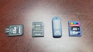 4個記憶體TF/SD/USB 1GB 4GBx2 8GB