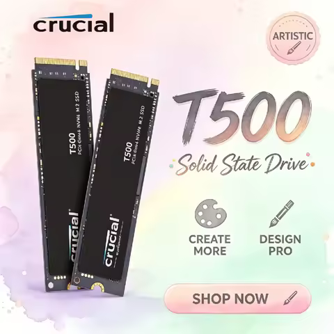 Crucial T500 500GB 1TB PCIe Gen4 NVMe M.2 SSD 7300MB/s Internal Gaming Drive for Desktop Laptop OEM 