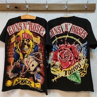 men’s Tshirt ORIGINAL T-SHIRT SUMMER STREET WEAR TSHIRT Guns N Roses Joker Bootleg Tshirt / Baju M