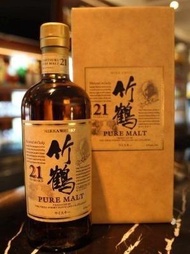 回收竹鶴21年麥芽威士忌 NIKKA TAKETSURU 竹鶴威士忌 whisky