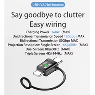 Type C to Type C Adapter Connector Male USB C TO MALE USB C Joiner Plug, Type 3.1 to Type 3.1 Resolu