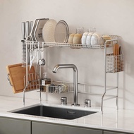 304 Stainless Steel Kitchen Sink Rack Above the Sink Dish Rack Dishwashing Sink Dish Drain Rack Stor