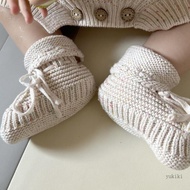 Kiki Thermal Prewalker Crib Shoes Handicraft Knitted Soft First Walking Shoes