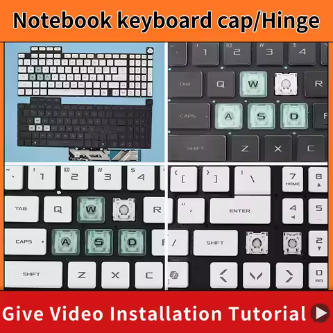 Replacement Original Keycap Key Cap Hinge for Asus TUF Gaming F16 FX608J FX608JHR FX608JMR/JPR FX608