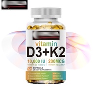 Vitamin D3 + K2 capsules promote calcium absorption and help regulate blood flow
