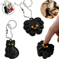 SUEREN Clicker Fidget Toy, Pressable Clicker  Printed Clicker Fidget Keychain,  Portable Cat Spider 