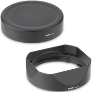 Haoge LH-X53B Square Metal Lens Hood Shade with Metal Cap for Fujifilm Fuji Fujinon XF 35mm F1.4 R /