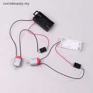 【CBMY 】 Black White 130 Motor Kit With 2xAA Battery Storage Case And 16500 RPM DIY Electronic Motor 