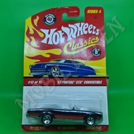 Diecast Hot Wheels Classics Series 4 67 Pontiac GTO Convertible Blue Spectraflame