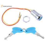 Universal Starting Switch Key Lock Wires  Power Keys Switch for Electric Bike Scooters E-Bike