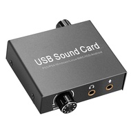 []-USB-C Sound Card Audio External 3.5mm Microphone Audio Adapter Soundcard for PC Laptop Headset US