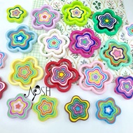 DIY Solid Layered Flower Beads Pandora Star Beads Flower/
