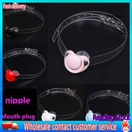 CM Women Silicone Pacifier Open Mouth Gag Adult Bondage Restraint Sex Role Play Toy