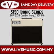 EVH 5150 Iconic 60W 2x12 Guitar Amplifier, Ivory, 230V UK