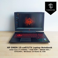HP OMEN 15-ce031TX Intel Core i7-7700HQ 16GB RAM 480GB SSD GTX1050 Laptop Notebook (Refurbished)